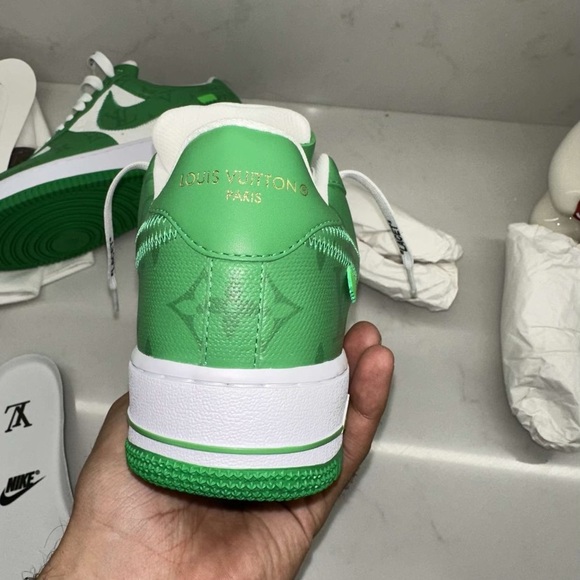 Nike x Louis Vuitton x Virgil Abloh Air Force 1’s AF1s Green/White - Picture 2 of 9